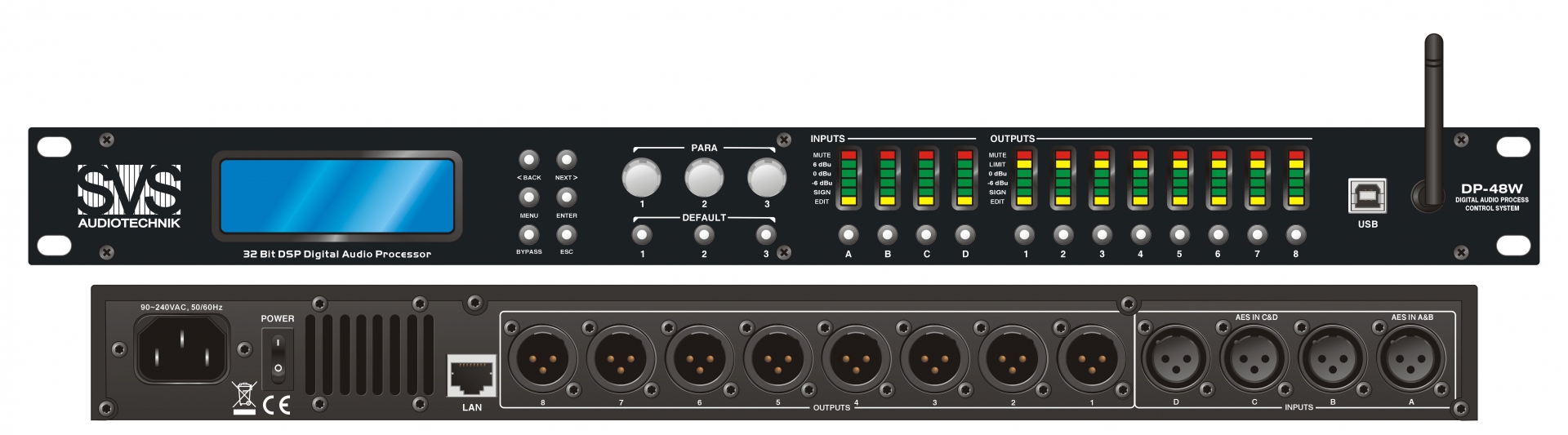 SVS Audiotechnik DP-48W Цифровой процессор: 4 входа 8 выходов в Толбазах