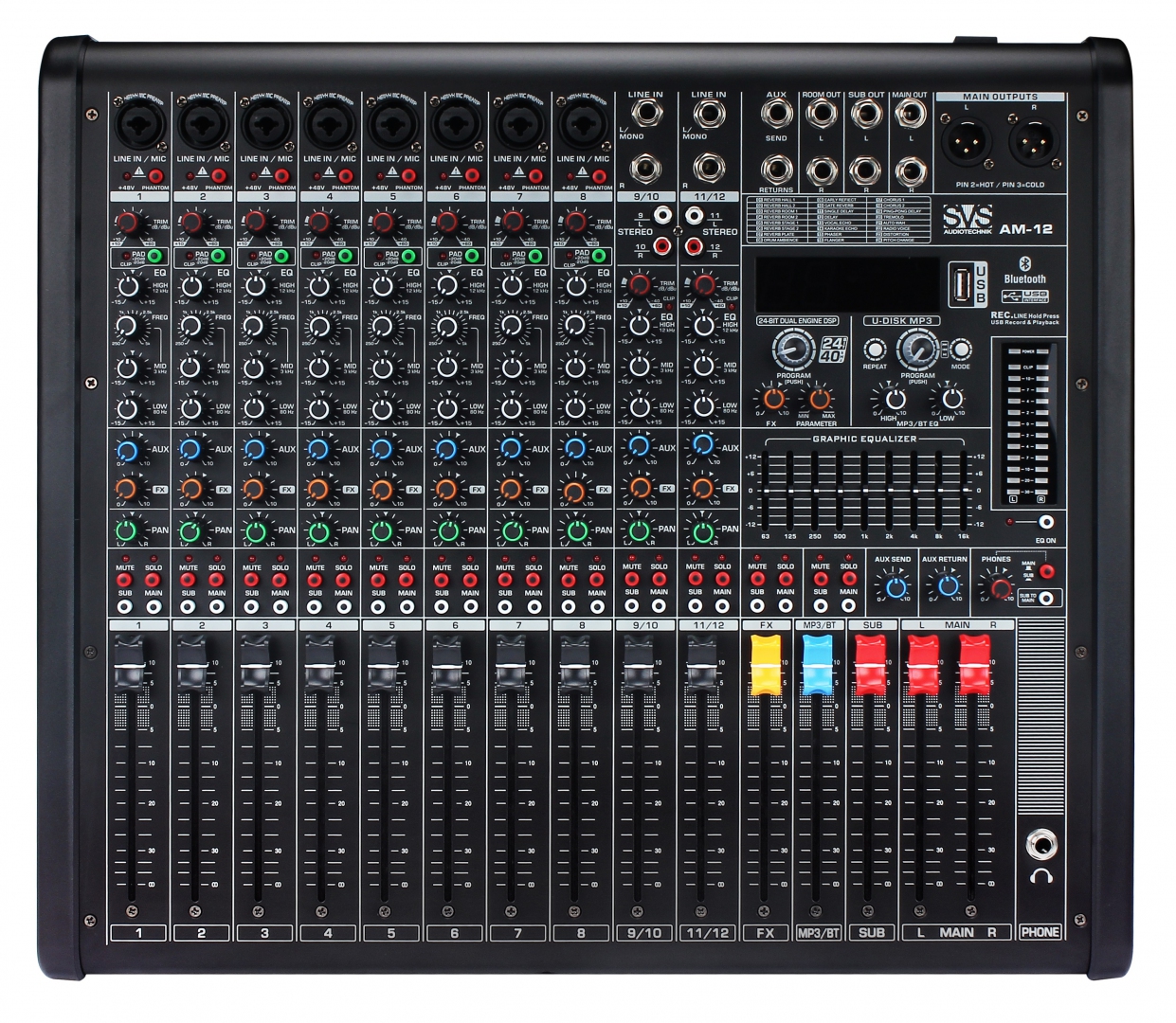 SVS Audiotechnik mixers AM-12 Микшерный пульт аналоговый, 12-канальный в Толбазах