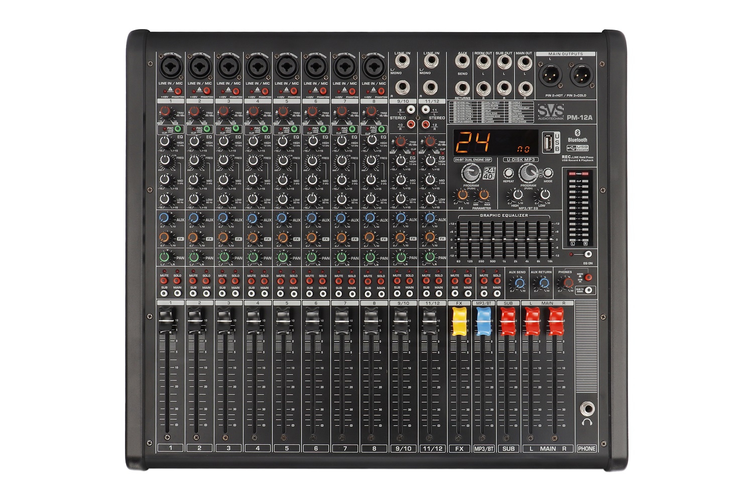 SVS Audiotechnik mixers PM-12A Активный аналоговый микшерный пульт, 12-канальный в Толбазах